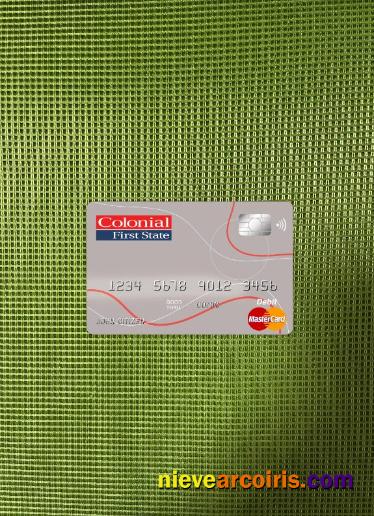 Australia Colonial first state bank master card photolook